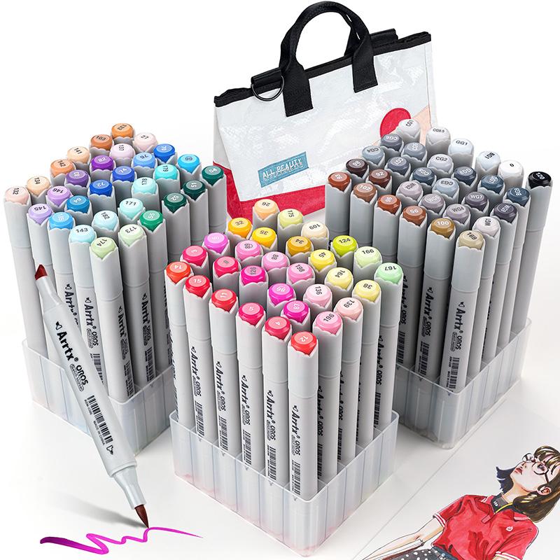 Alcohol Markers 90 Vibrant Colors Alcohol Marker Pen Set Dual Tips